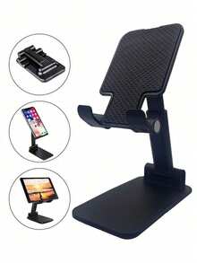 SHEIN 1pc Multifunctional Mobile Phone Stand, Desktop Slouchy Bedside TV Watching Folding Portable Tablet Live Broadcast Support Bracket - Multicolor - View 6