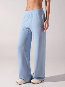 Fluxe Women's Casual Elastic Waist Sports Sweatpants