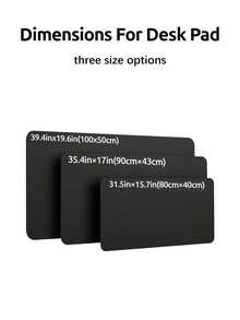 SHEIN 1pc Leather Desk Mat, Large Size Mouse Pad, Non-Slip Desk Pad, Waterproof PU Leather Desk Protector Mat, PU Leather + Flocked Surface Anti-Slip Anti-Glare Desk Pad, Suitable For Office And Home , Multi-Color Available, School Supplies, Back To School