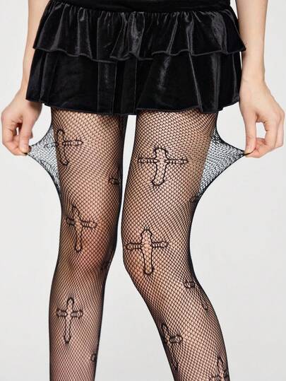 Grunge Punk 1pc High Elasticity Hollow Out Sexy Stockings/Pantyhose/Leggings For Women