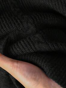Rusticease Women's Casual Solid Color Raglan Sleeve Sweater Winter For Women Thanksgiving For Women - Black - View 7