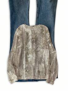 SHEIN Digital Print Loose Fit Round Neck Drop Shoulder Long Sleeve T-Shirt For Women - Multicolor - View 2