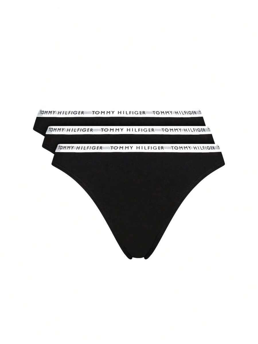 Tommy Hilfiger 3 Pack Women's Bikini - Svart - Visa 1