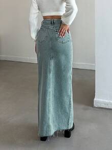 EURMUSE 女性牛仔半身裙