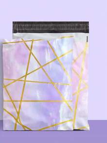 10 个防水加厚彩印快递运输袋，邮件运输包装袋，防水防污自粘运输袋，适用于包装和运输各种物品，如服装、书籍、日用品等学校用品，返校 - 10pcs-25.5*33+4cm - 查看 13