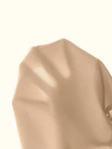 1pc Women's Solid Color Shaping Bodysuit, Mid-Waist Bottom - Camel - View 8