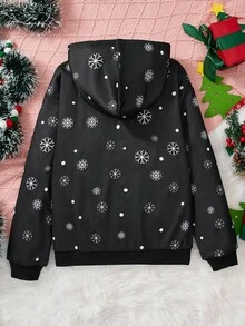 Women's Black Minimalist Christmas Graphic Crew Neck Long Sleeve Sweatshirt Christmas Shirt Christmas Sweater Reindeer Christmas Sweater Family Christmas Outfits Family Matching Outfits