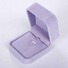 1pc (Give Her A Complete Set Of Romance) Retro Simple Rings, Necklaces, Bracelets, Jewelry, Gold, Jade, Jewelry, Jewelry Sets, High-Grade Flannel Storage Sets, Jewelry Display Props, Wedding Gift Essentials (Red, Gray Optional) Valentine's Day Back To School - 彩色 - 查看 17