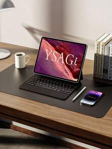 SHEIN 1pc Leather Desk Mat, Large Size Mouse Pad, Non-Slip Desk Pad, Waterproof PU Leather Desk Protector Mat, PU Leather + Flocked Surface Anti-Slip Anti-Glare Desk Pad, Suitable For Office And Home , Multi-Color Available, School Supplies, Back To School