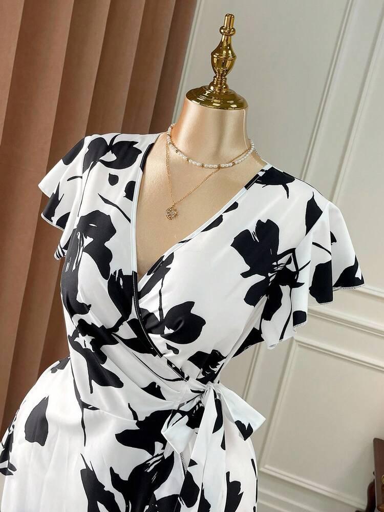 Rometta Halloween Plus Size Dresses - Black and White - View 6