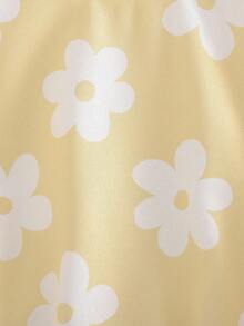 Cozy Pixies Baby Girl Colorful Floral Knit Soft Round Neck Drop Shoulder Sweatshirt,In Fall/Winter