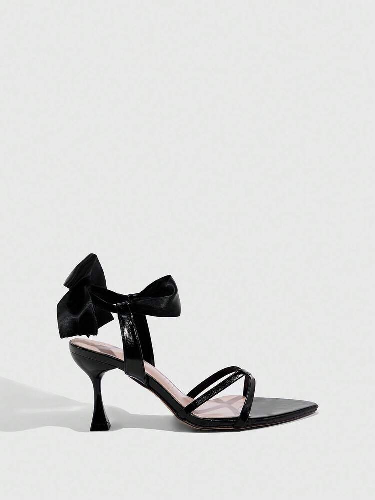 CUCCOO SZL Women's Fashion Sexy Bow Decor High Heel Sandals