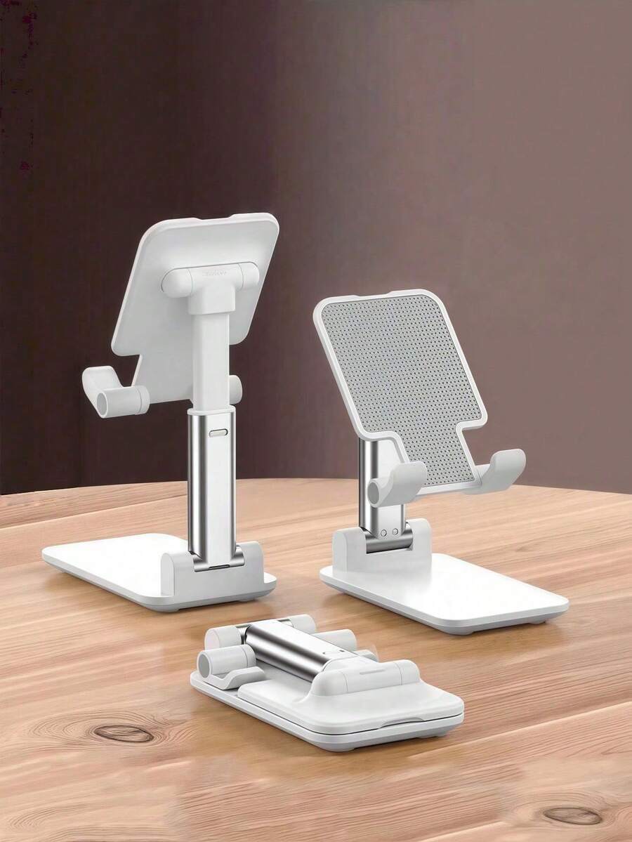 SHEIN 1pc Multifunctional Mobile Phone Stand, Desktop Slouchy Bedside TV Watching Folding Portable Tablet Live Broadcast Support Bracket - Multicolor - View 1