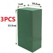 1/3/10 pièces Blocs de mousse florale, mousse de fleurs, mousse de fleurs verte humide et sèche, pour l'arrangement de fleurs fraîches ou artificielles, convient pour le mariage, l'anniversaire, la décoration de la maison et du jardin, les centres de table, les nécessités quotidiennes, les vases, les cadeaux de fleurs artificielles, la remise des diplômes, la décoration de jardin, les plantes d'extérieur, le jardinage, les fleurs artificielles