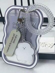 4件套 11cm*6.8cm 多种款式图案 卡通不对称异形吊坠卡包，包含追星卡包、公交卡包等，开学学生卡，节日礼物