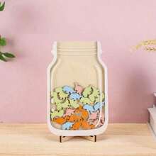 1 件教室之星奖励罐，附有酷炫教学贴纸 - 木制，非常适合家庭和学校教师激励贴纸教室奖励罐返校 - 彩色 - 查看 15