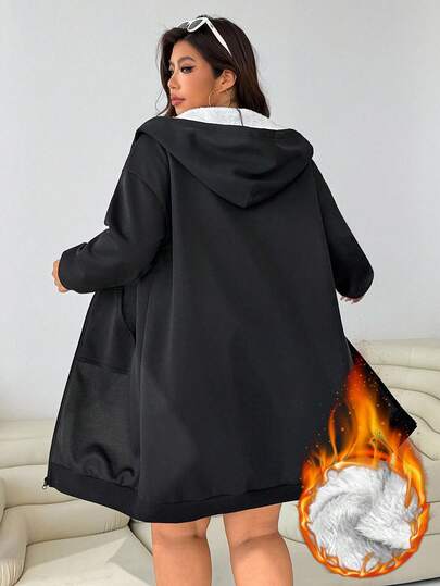 Solflare Felpa con cappuccio versatile e casual con fodera termica, adatta per autunno/inverno, taglie comode