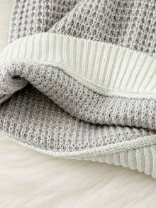 1pc Young Boys' Clothing 2 In 1 Structure English Patch Basic Sweater, Suitable For Kids Outfits, Young Boy Clothes, Back To School Boys Set, Suitable For Birthday Party, Evening Party, Performance, Wedding, Baptism, School Opening Ceremony, Daily Wear, Travel, Sports, Autumn/Winter Season Fall