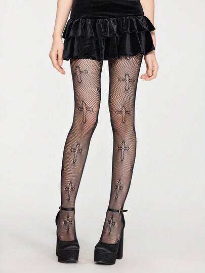 Grunge Punk 1pc High Elasticity Hollow Out Sexy Stockings/Pantyhose/Leggings For Women