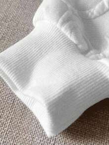 Resyla 2件套女士纹理面料运动衫套装 - 白色 - 查看 3