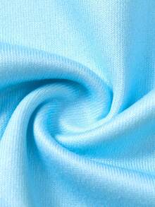 SpongeBob SquarePants | SHEIN 2pcs Baby Boy Cartoon Print Crew Neck Long Sleeve Top And Pants Knit Comfortable Casual Stretchy Pajama Set