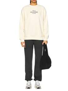 Tommy Hilfiger Women's Regular Fit Hilfiger Sweatshirt Calico - Calico - View 4