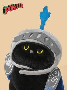 POKOJA LAND 新款骑士猫毛绒玩偶娃娃，可爱伴侣毛绒动物，生日礼物 - 彩色 - 查看 10