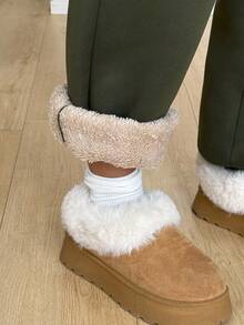 Coolane Quần nỉ nỉ trơn màu thường ngày dành cho nữ, phù hợp cho mùa thu/đông - xanh quân đội - Xem 7