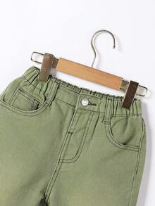 SHEIN Young Boys Denim Two Pieces Outfits