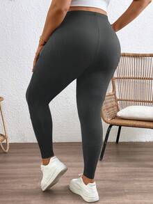 Plussiva Fall Clothes,Autumn Clothes,Maternity Autumn/Winter Clothes Adjustable Waist Solid Color Slim Fit Maternity Pants - Dark Grey - View 2