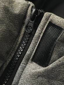 Manfinity Homme Men's Hooded Padded Coat, Fashionable Casual Padded Coat Suitable For Daily Outings, Home, And Leisure In Autumn/Winter