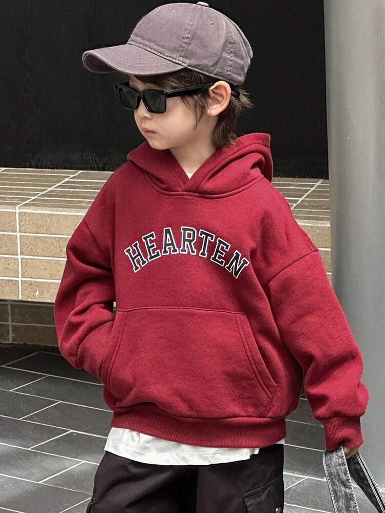Young Boys' Casual Letter Print Sweatshirt Fall/Winter