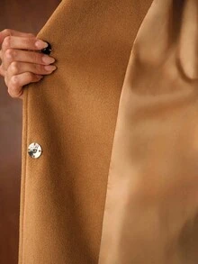 MOTF PREMIUM BELTED POCKET WINTER COAT - Brown - View 8