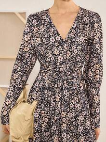 Florisole Váy nữ thắt eo họa tiết hoa Bohemian mùa thu - Nhiều màu - Xem 2