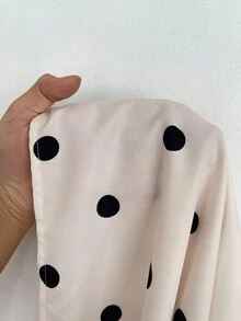 Maweii Jupe élégante à pois pour grandes tailles pour soirée