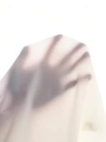 女童圆领拼布荷叶边下摆后背锁眼长袖白色衬衫，适合春秋季日常穿着、外出、度假和聚会 - 白色 - 查看 9
