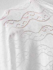 Comfylo Plus Size Fall Women Clothes Leopard Print 7/8 Sleeve Everyday Casual Bomber Jacket Back To School Clothes For Autumn & Winter Fall Clothes For Women Fall Outfits Women - White - View 8