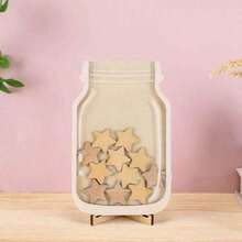 1 件教室之星奖励罐，附有酷炫教学贴纸 - 木制，非常适合家庭和学校教师激励贴纸教室奖励罐返校 - 彩色 - 查看 12