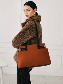 SHECARRY Women's Fashion Versatile Simple Casual Tote Bag