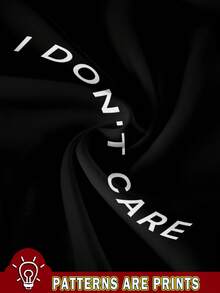 SHEIN EZwear Sexy Casual "I Don't Care" Slogan Black Minimalist Camisole Backless Tank Top, Fitted For Summer Women - Black - View 3