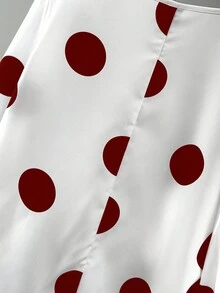 Linhara Elegant Commute & Vacation Style Women's Casual Versatile Comfortable Fabric Round Neck Long Sleeve Regular Design Black & White Plus Size Blouse, Spring/Summer/Autumn