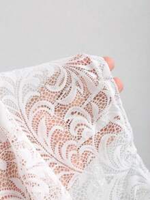 Fairmaia Elegant Sheer Lace Blouse,Traditional German Women Top, For Oktoberfest Dirndl Oktober Traditional Lace Top In Solid Colors For Women, Traditional Summer Fashion, Halloween - White - View 6