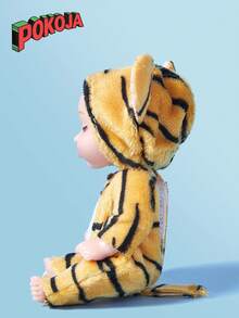 1 件 & 6 件迷你重生婴儿娃娃套装：可水洗逼真婴儿娃娃，配有动物衣服，适合男孩女孩幼儿和儿童，女婴玩具，婴儿娃娃，婴儿娃娃，玩具>儿童娃娃，娃娃玩具，兔娃娃