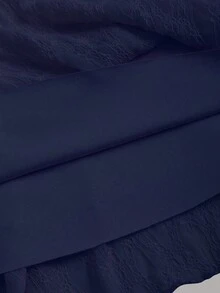 Sweetra Modny damski komplet z koronkową falbaną na ramiączkach i spódniczką w kształcie tortu, uniwersalny do noszenia na co dzień i na wakacje, wiosna/lato - Granatowy - Zobacz 6