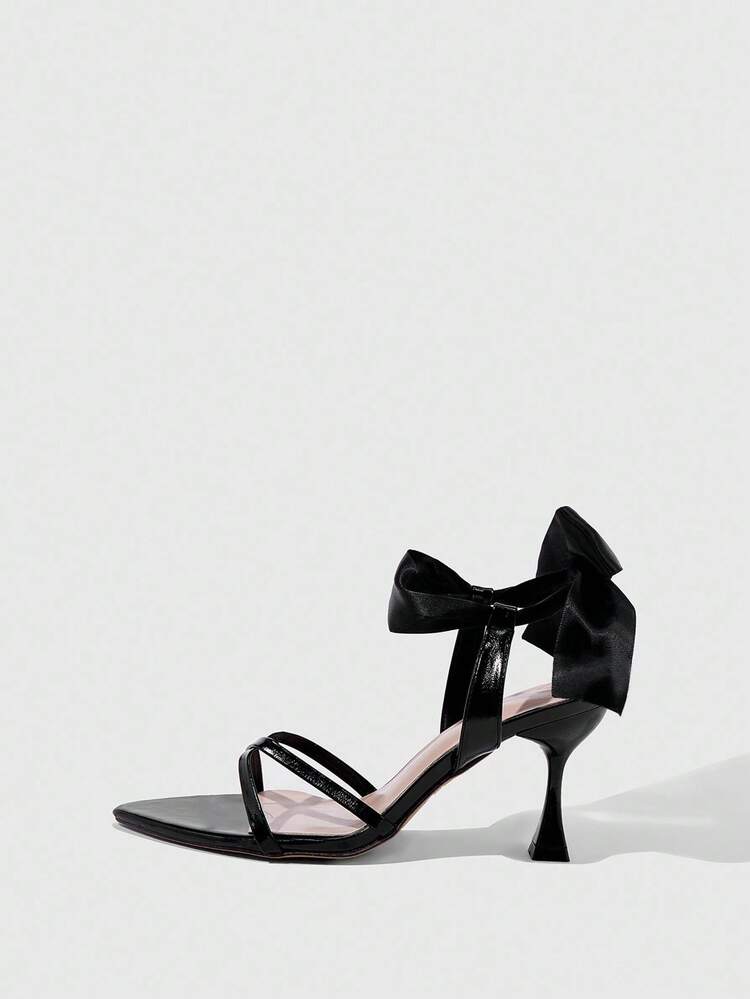 CUCCOO SZL Women's Fashion Sexy Bow Decor High Heel Sandals