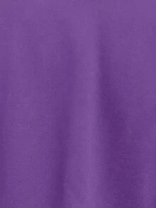 SHEIN Clasi Women's Solid Color Open Front Cropped Long Sleeve Jacket In Fall/Winter,Cozy Fall And Winter Clothes For Women - Purple - View 6