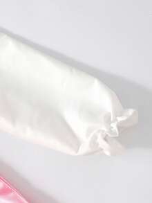 SHEIN Sparklyn 女童休闲优雅返校连衣裙，蕾丝领，蝴蝶结装饰，撞色拼接，适合春秋季节 - 粉色 - 查看 6