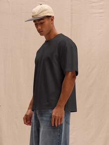 Musero 宽松版型超大 T 恤春夏街头风格复活节假期 - 深灰色 - 查看 2