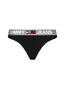 Tommy Hilfiger Women's Sports Briefs Skin-Friendly Versatile Comfortable Outdoor Commuting Casual UW0UW02773-BDS - 黑色 - 查看 1