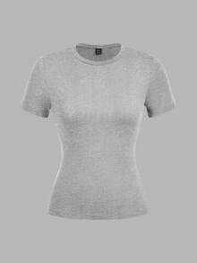 SHEIN EZwear 3pcs Women Casual Crew Neck Bodycon Long Sleeve T-Shirt Set, Suitable For SummerIn Fall/Winter - Multicolor - View 9